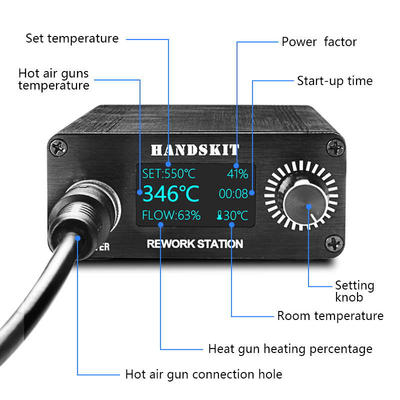 T12 Heat Guns OLED Digital Dis - Hot Air Rework Station T12 评论和价格