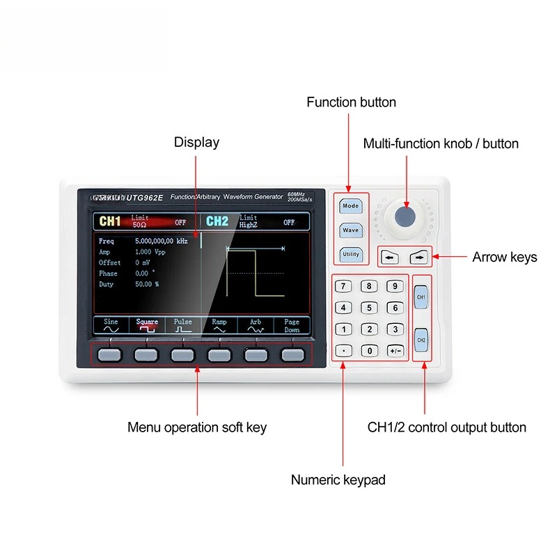 Function Signal Generator UTG9 - Function Arbitrary Waveform Generator 评论和价格